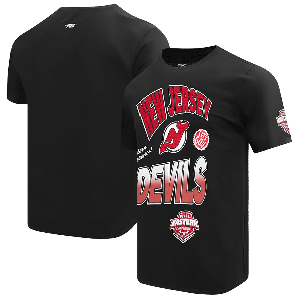 Men's Pro Standard Black New Jersey Devils Turn It Up T-Shirt