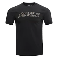 Men's Pro Standard Black New Jersey Devils Wordmark T-Shirt