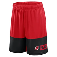 Short rouge athlétique pour homme des Devils du New Jersey, le meilleur meilleurs