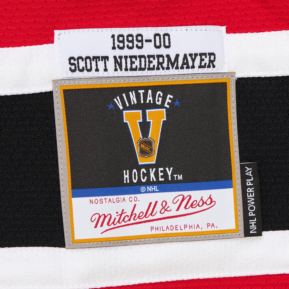 Maillot Power Play rouge pour homme Scott Niedermayer des Devils du New Jersey 2000/01