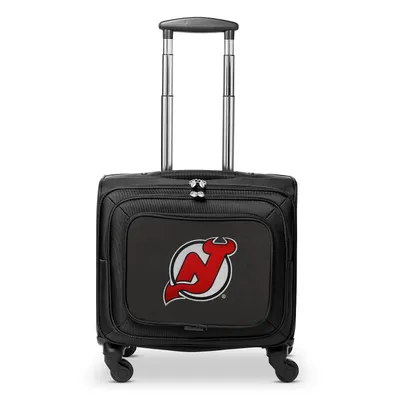 New Jersey Devils MOJO 14'' Laptop Overnighter Wheeled Bag- Black