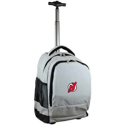 New Jersey Devils MOJO 19'' Premium Wheeled Backpack - Gray