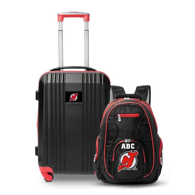 New Jersey Devils MOJO Personalized Premium 2-Piece Backpack & Carry-On Set