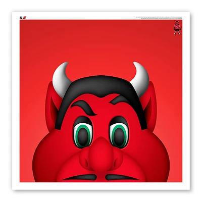 New Jersey Devils 12" x 12" NJ Devil Poster Print