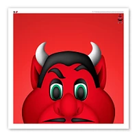 New Jersey Devils 12" x 12" NJ Devil Poster Print