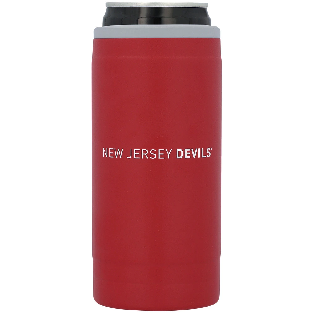 Diables du New Jersey 12oz. Refroidisseur de canettes mince Flipside Powdercoat