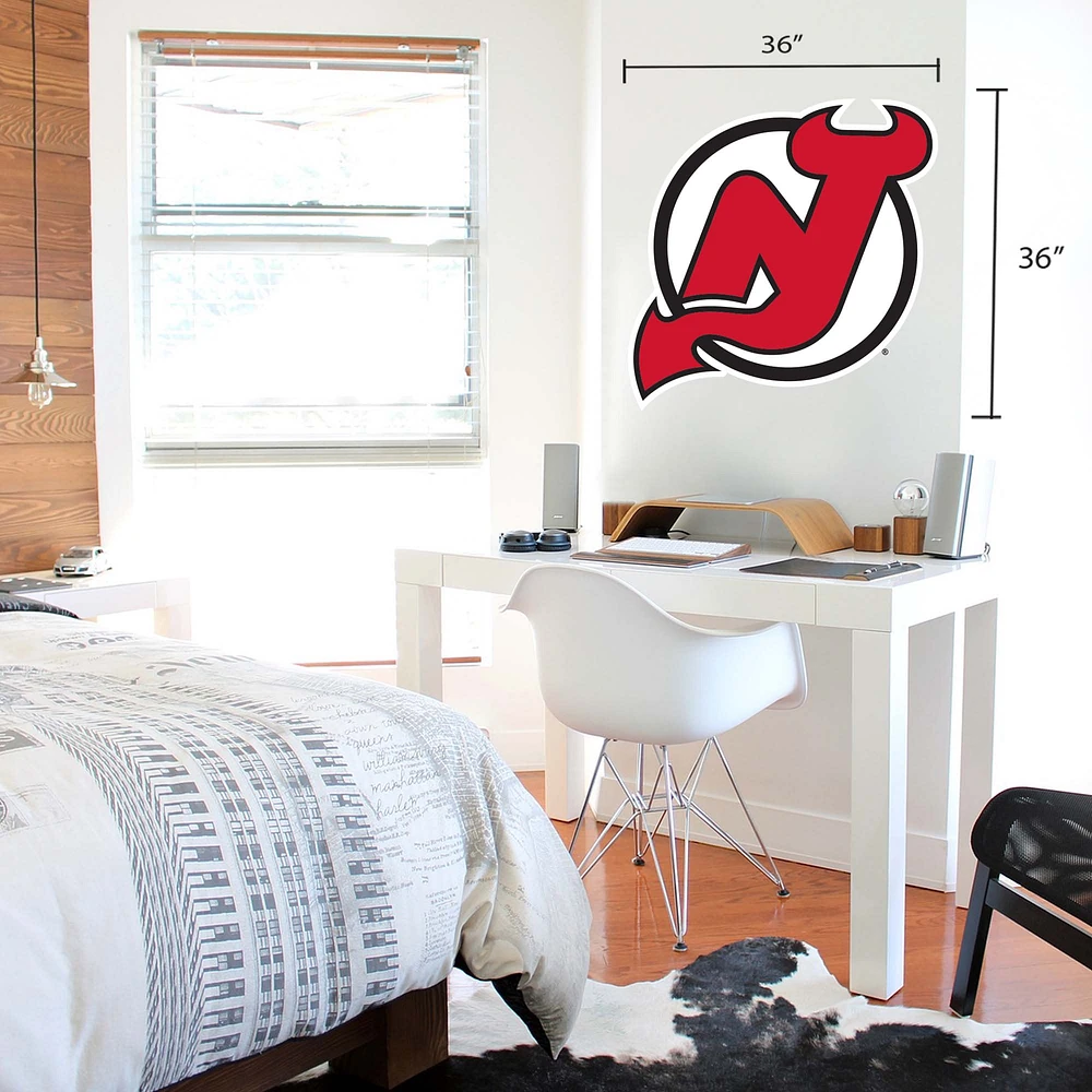 New Jersey Devils - 36'' x 36'' Team Repositional Vinyl Wall Decal