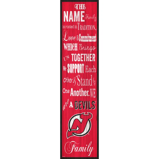 Lids New Jersey Devils 6'' x 24'' Personalized Family Banner Sign