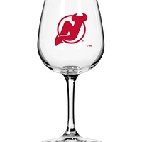 Verre à vin à pied avec logo des Devils du New Jersey, 12 oz