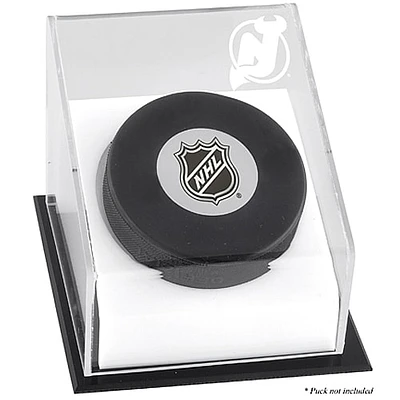 New Jersey Devils Puck Deluxe Logo Display Case