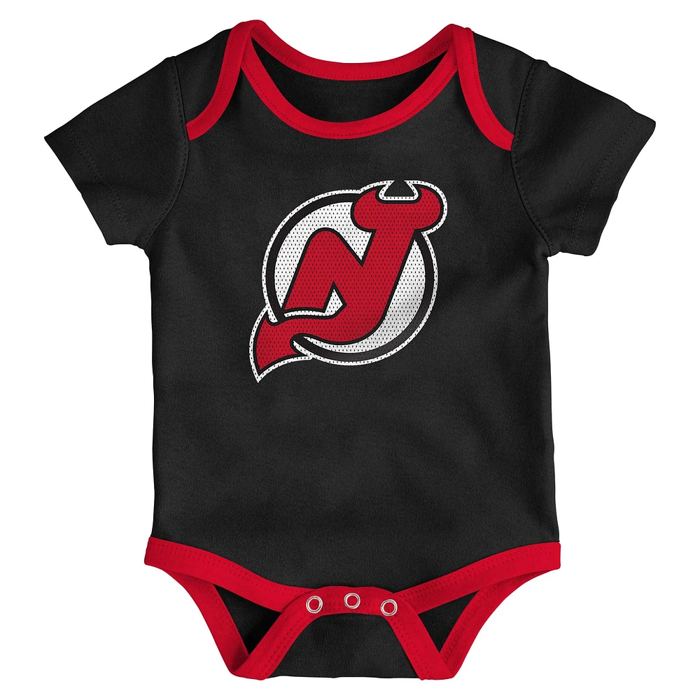 Ensemble de body trois pièces pour nouveau-né et bébé avec légende des Devils du New Jersey