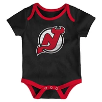 Ensemble de body trois pièces pour nouveau-né et bébé avec légende des Devils du New Jersey