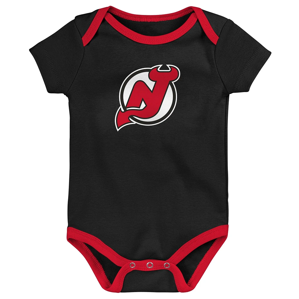 Newborn & Infant New Jersey Devils #1 Draft Pick 2 Pack Bodysuit Blanket Set