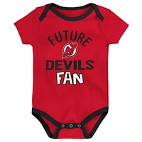 Newborn & Infant New Jersey Devils #1 Draft Pick 2 Pack Bodysuit Blanket Set