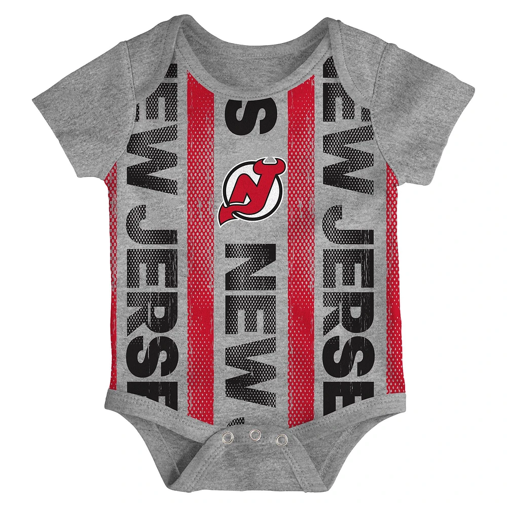 Ensemble de trois bodies pour nouveau-né New Jersey Devils Loyal Buddies