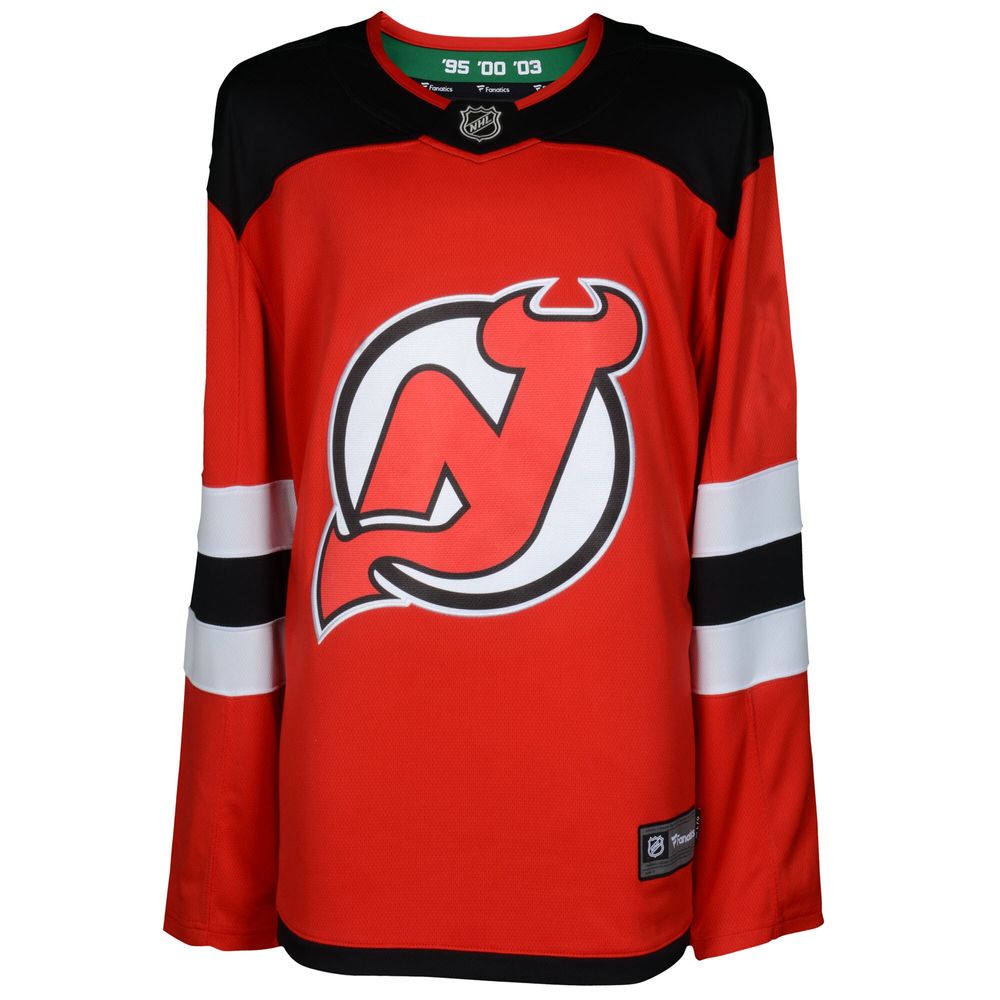 Nico Hischier New Jersey Devils Autographed Red Fanatics Breakaway Jersey