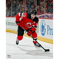 Nico Hischier New Jersey Devils Unsigned Red Skating Photograph