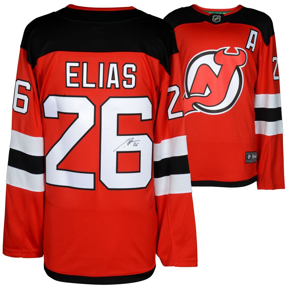 Fanatics Branded Men's Jack Hughes Red New Jersey Devils Home Premier Breakaway Player Jersey - Red