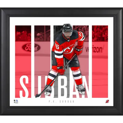 P.K. Subban New Jersey Devils Framed 15 x 17 Stitched Stars