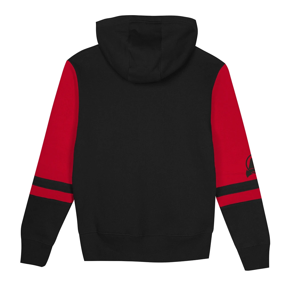 Preschool Black New Jersey Devils Face Off Full-Zip Hoodie