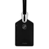New Jersey Devils Personalized Leather Luggage Tag