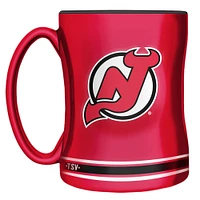 The Sports Vault Devils du New Jersey - Tasse en relief sculpté