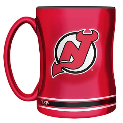 The Sports Vault Devils du New Jersey - Tasse en relief sculpté