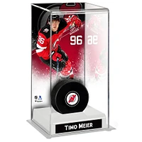 Timo Meier New Jersey Devils Deluxe Tall Hockey Puck Display Case