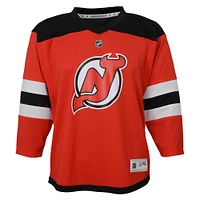 Maillot de joueur réplique à domicile rouge des Devils du New Jersey pour tout-petit Jack Hughes