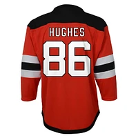 Maillot de joueur réplique à domicile rouge des Devils du New Jersey pour tout-petit Jack Hughes