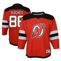 Maillot de joueur réplique à domicile rouge des Devils du New Jersey pour tout-petit Jack Hughes