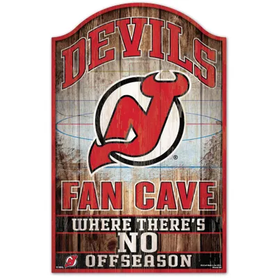 New Jersey Devils WinCraft 11'' x 17'' Fan Cave Wood Sign