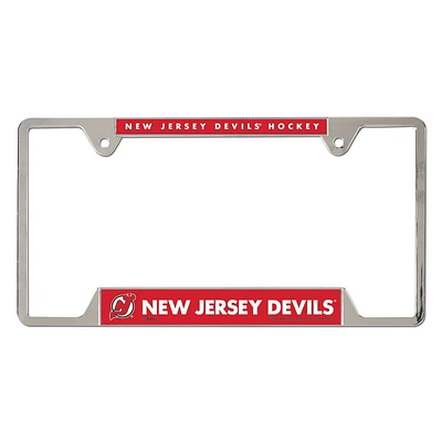 WinCraft New Jersey Devils Team Cadre de plaque d'immatriculation en métal