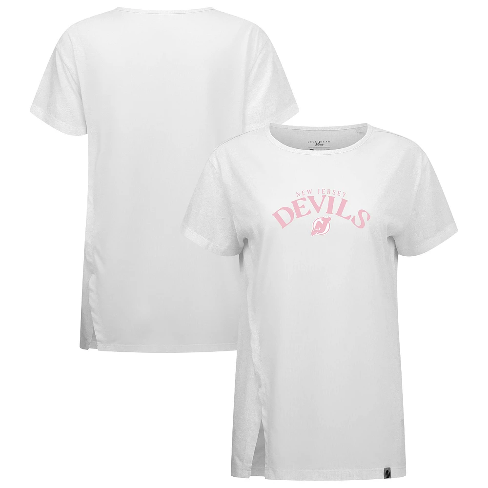 Women's Levelwear  White New Jersey Devils Mother's Day Influx T-Shirt