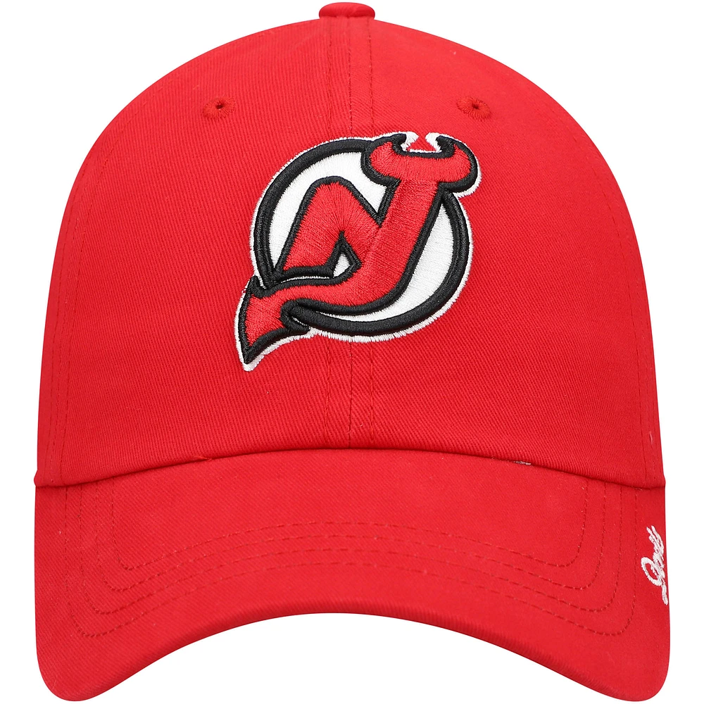 Women's '47 Red New Jersey Devils Team Miata Clean Up Adjustable Hat