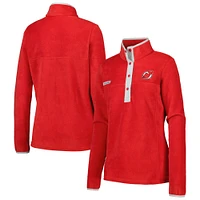 Veste à demi-pression Columbia Red New Jersey Devils Benton Springs pour femme