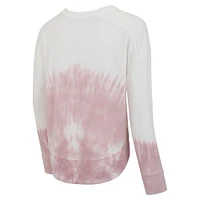 T-shirt à manches longues Concepts Sport rose/blanc New Jersey Devils Orchard Tie-Dye pour femmes