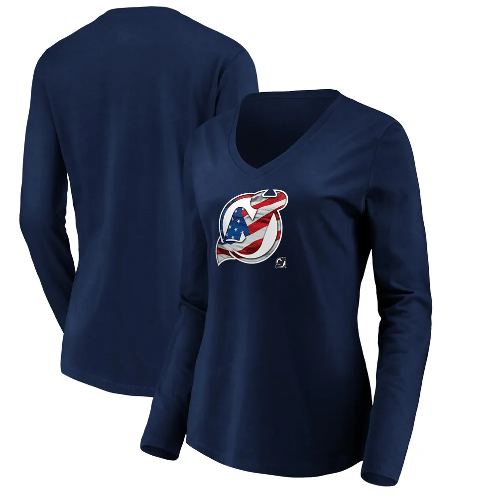 NFL Women's Long Sleeve V-Neck Tee, Size Small, Washington