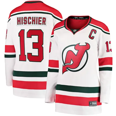 Nico Hischier New Jersey Devils Fanatics Branded Women's 2022/23 Heritage Premier Breakaway - White