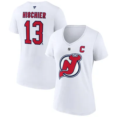 Men's New Jersey Devils Jack Hughes Fanatics Branded Black Authentic Stack  Name & Number T-Shirt
