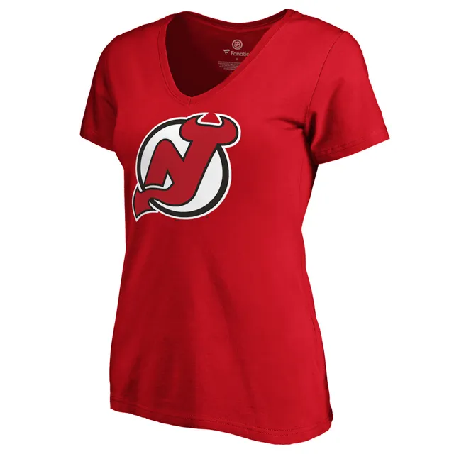 New Jersey Devils Fanatics Branded Women's Top Speed Lace-Up Pullover  Sweatshirt - Black/Red