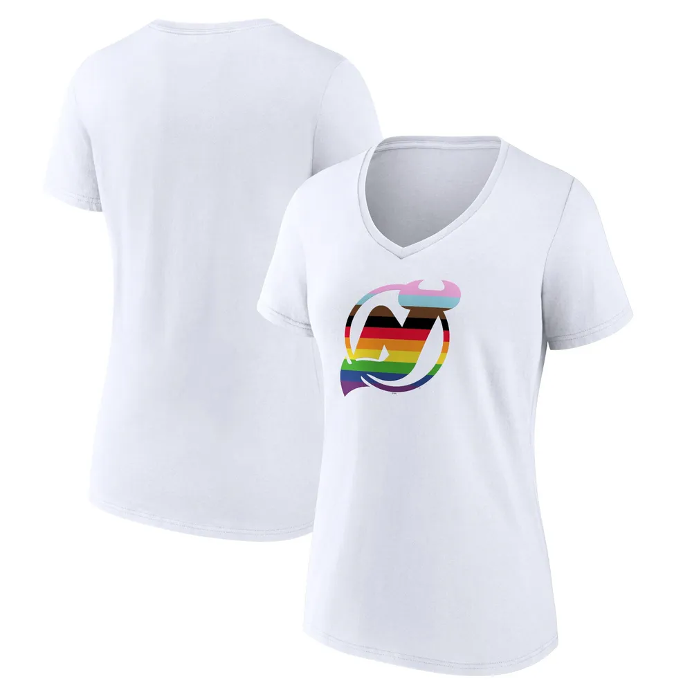 Men's Fanatics Branded White New York Rangers Team Pride Logo Long Sleeve T-Shirt Size: Medium