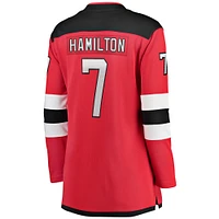 Maillot de joueur Breakaway des Devils du New Jersey Fanatics Dougie Hamilton rouge pour femmes