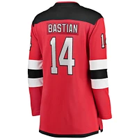 Fanatics pour femmes Nathan Bastian Rouge New Jersey Devils Home Team Breakaway Player Maillot