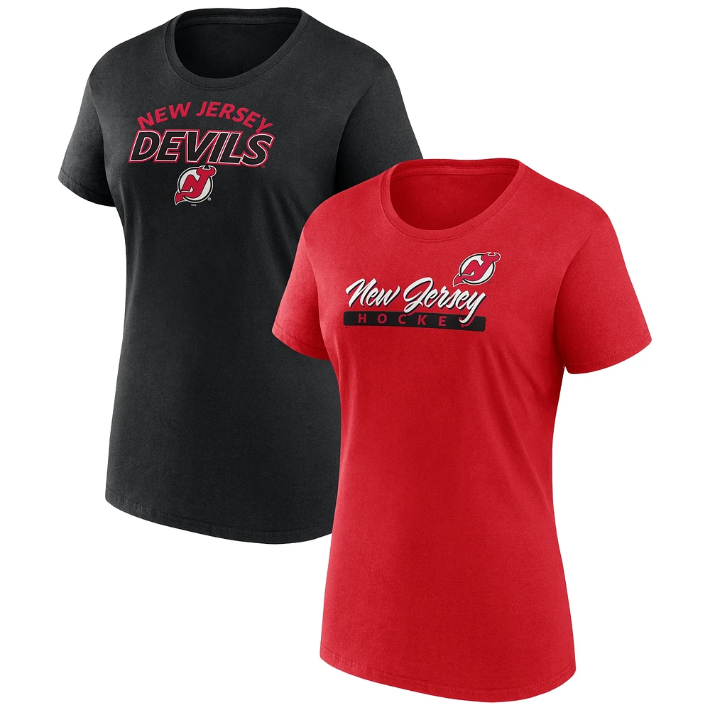 Pack combiné de t-shirts Fanatics New Jersey Devils Risk pour femmes