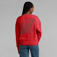 Women's Fanatics  Red New Jersey Devils Elements Flow Pullover Sweatshirt