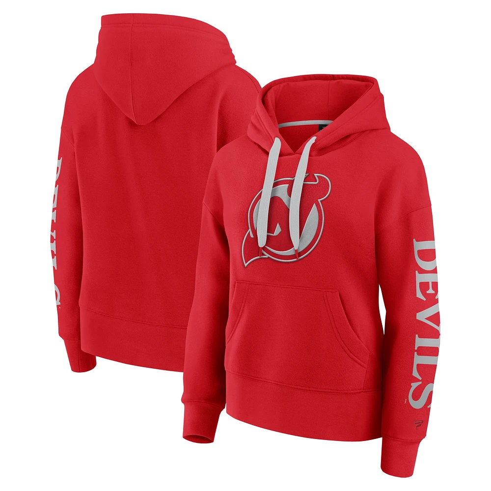 Women's Fanatics Red New Jersey Devils Elements Next Pullover Hoodie