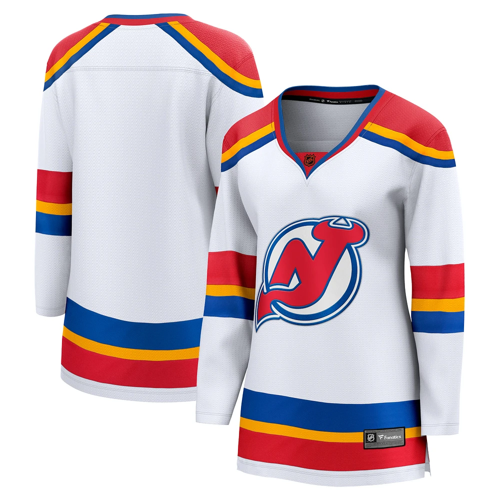 Maillot blanc Fanatics pour femmes des Devils du New Jersey, édition spéciale 2.0 Breakaway Blank