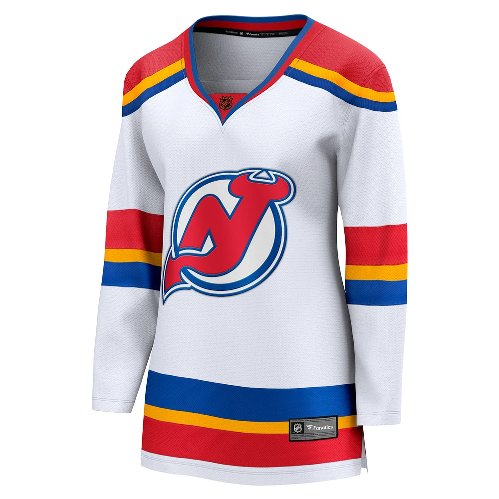 Maillot blanc Fanatics pour femmes des Devils du New Jersey, édition spéciale 2.0 Breakaway Blank