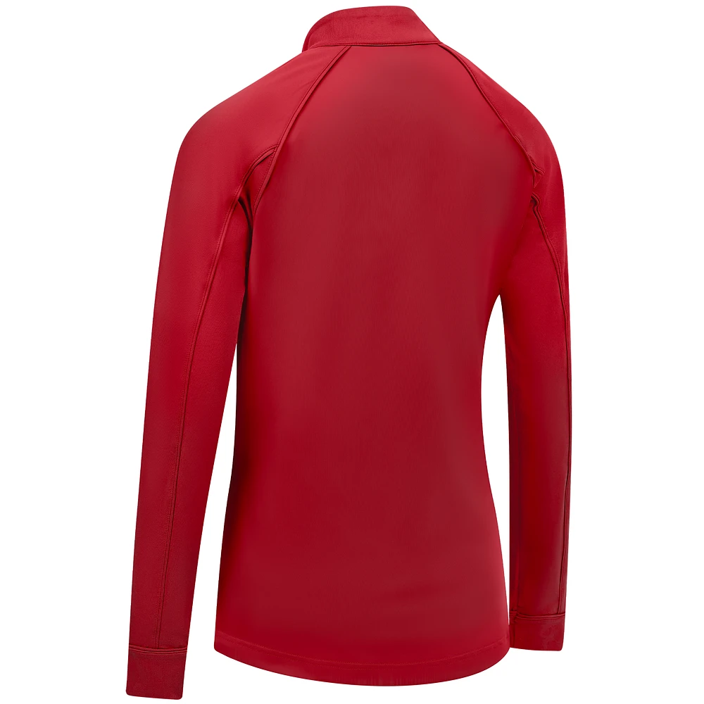 Haut à glissière quart de tour Kinetic Insignia Core Raglan pour femme Levelwear Red New Jersey Devils